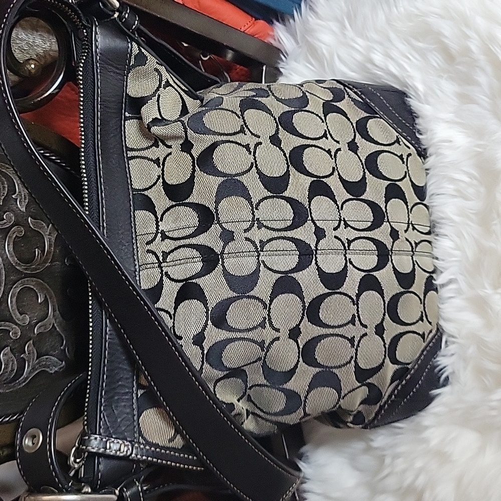 #11. Coach crossbody black bag